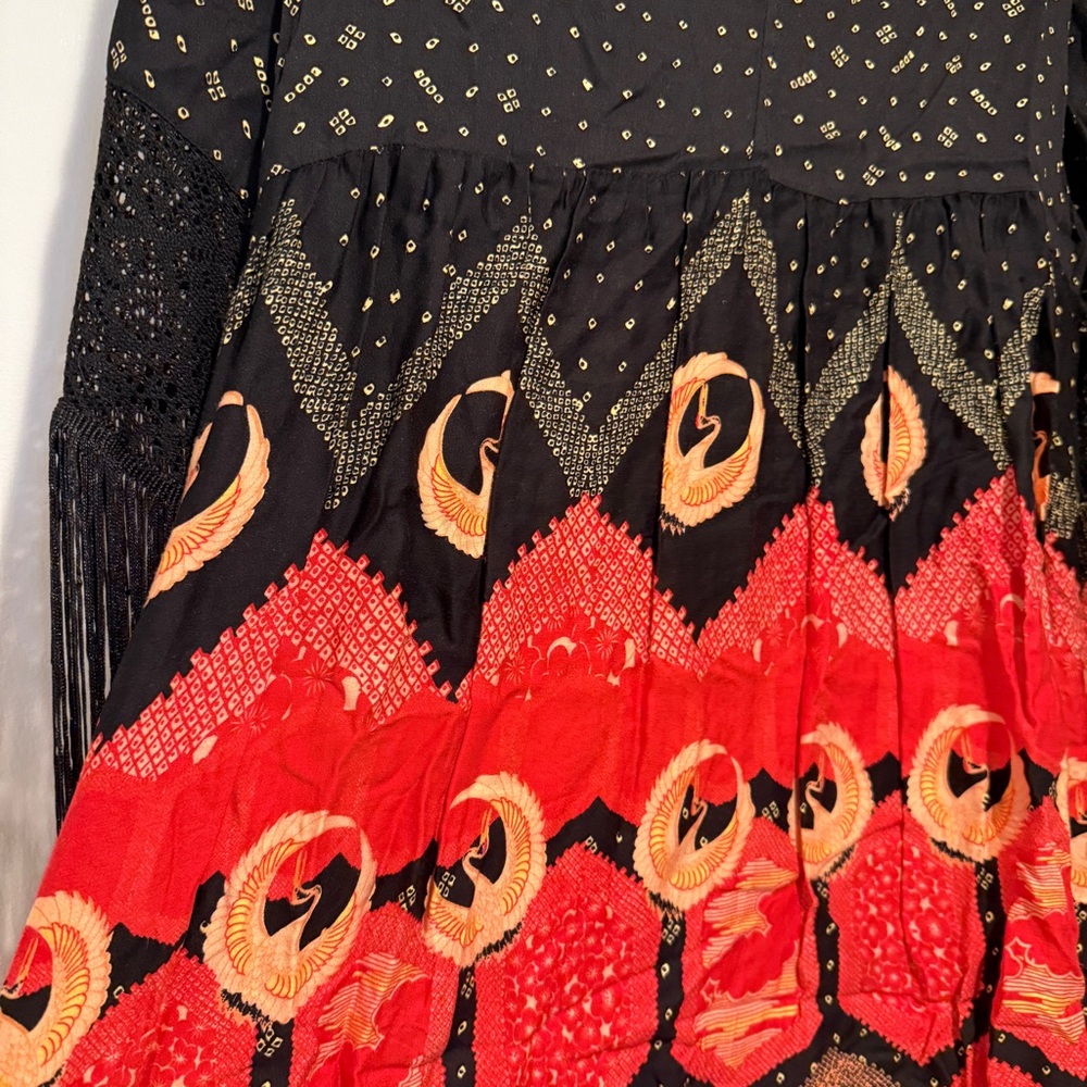 MINKPINK Dancing Crane Fringe Mini Dress - Picture 8 of 9